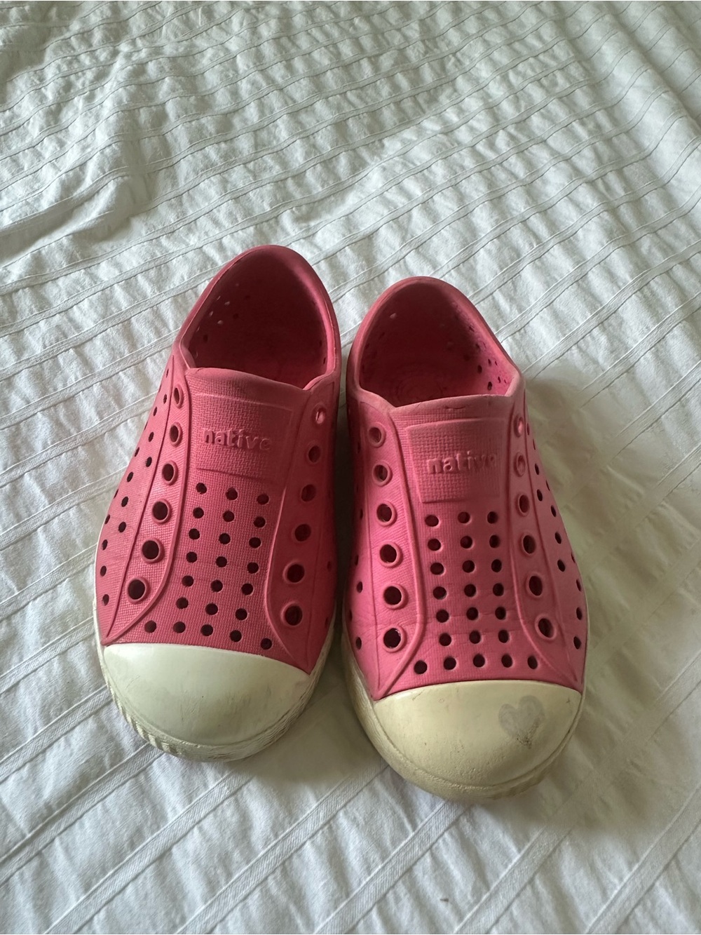 Native Jefferson Slip-On Kids Shoes - Pink C7